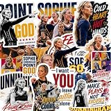 Sophie Cunningham 16 Piece 2 inch Sticker Pack, Indiana Basketball Stickers, Point God Vinyl Decals for Tumblers, Laptops, Water Bottles