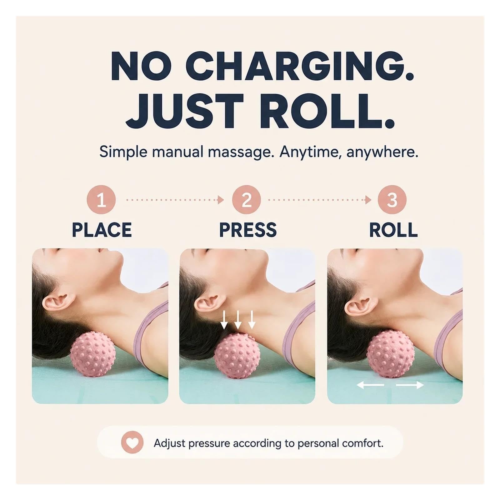 2 Stück Strukturierter Massageball für den Sport