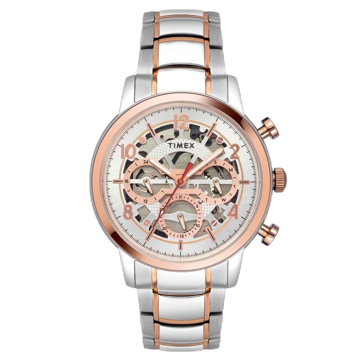 TIMEX Stainless Steel Men Silver Round Dial Analog Watch - Tweg20205, Band_Multicolor (B0D95VLV6Y) Amazon Price History, Amazon Price Tracker
