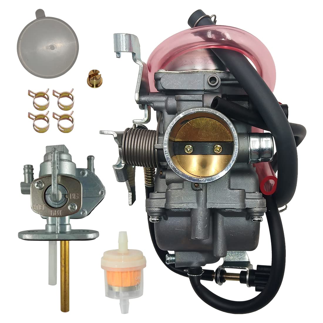 Caltric Carburetor Carb For Kawasaki Bayou 400 KLF400B 4X4 - Foto 2