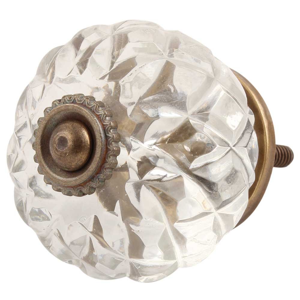 IndianShelf 4 Pack Glass Clear Crystal Drawer Knobs for Kitchen Cabinet Knobs Door Pulls Decorative Dresser Luxurious Home Décor (B07596WKPK) Amazon Price History, Amazon Price Tracker