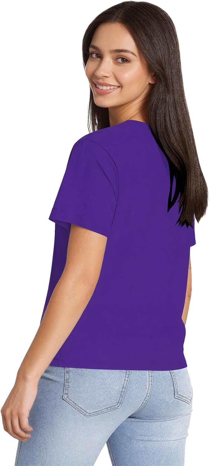 Mardi Gras Outfit for Women Purple Fashion Mardi Gras Costume Accessories Set Party Short Sleeve - Image 4