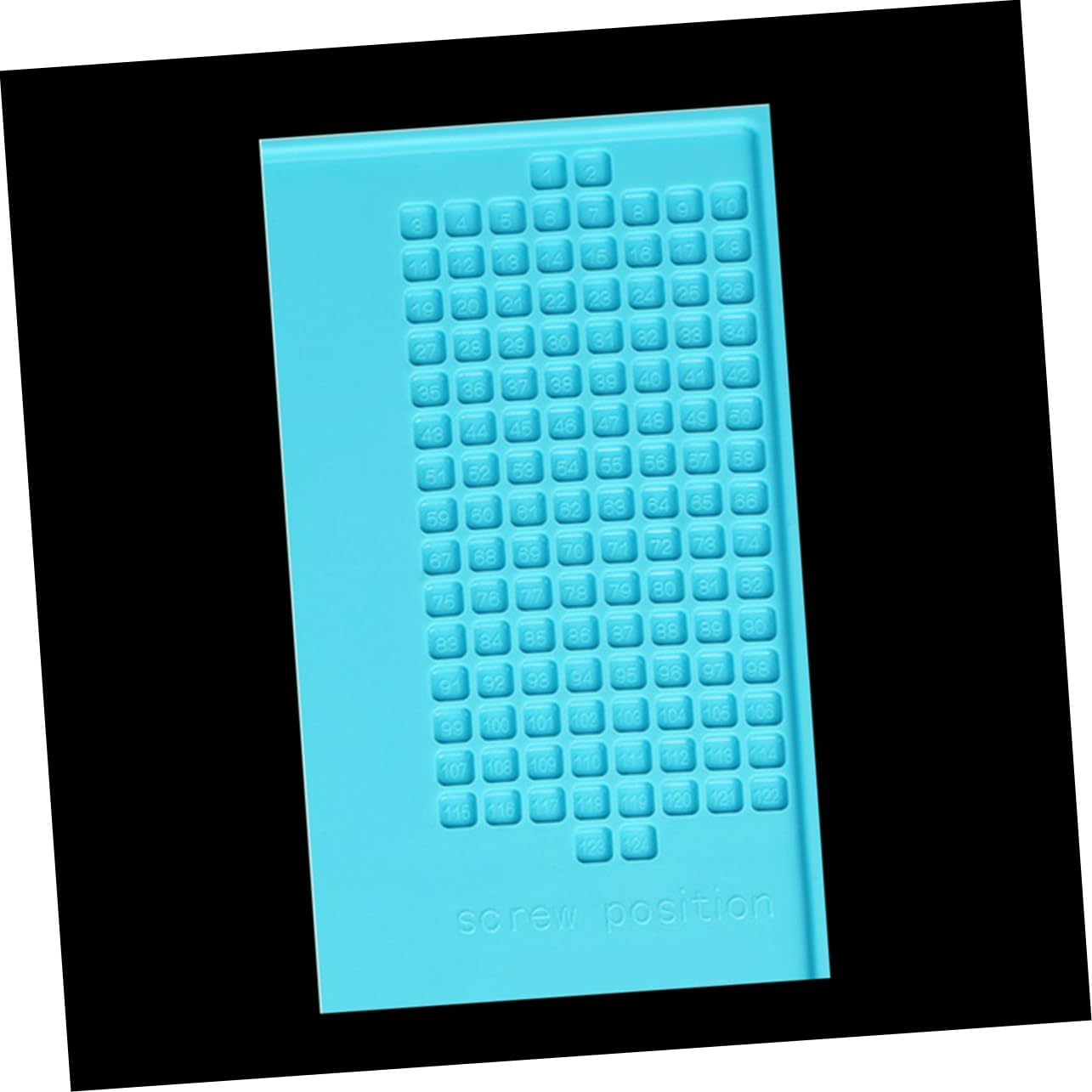 Magnetic Silicone Cell Phone Repair Mat High Temperature Resistant Workbench Pad for Computer and Digital Equipment Maintenance Anti-Static Soldering Mat (Blue)