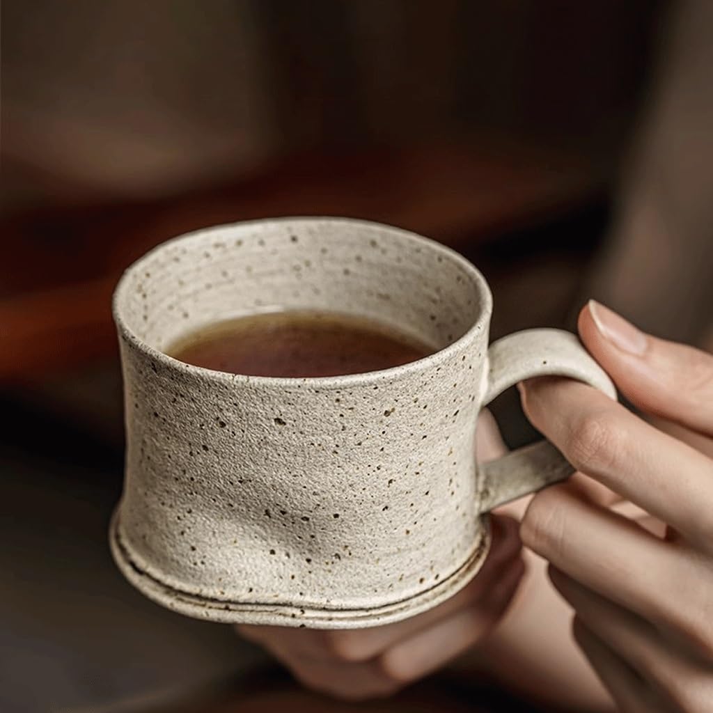 Tazas Cafe Taza De Café Con Leche Gres Hecha A Mano, Alta Gama Mug Cups