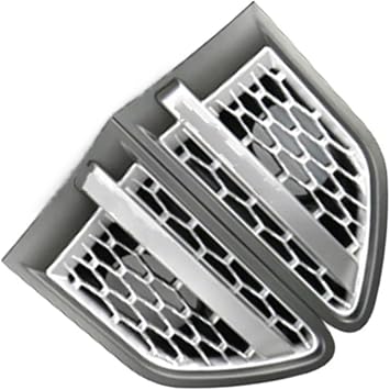 ABS Car Accessories For Land Rover For Range Rover Sport L320 2010 2011 2012 2013 Auto Front Side Fender Air Vent Grille GrillGray silver silver