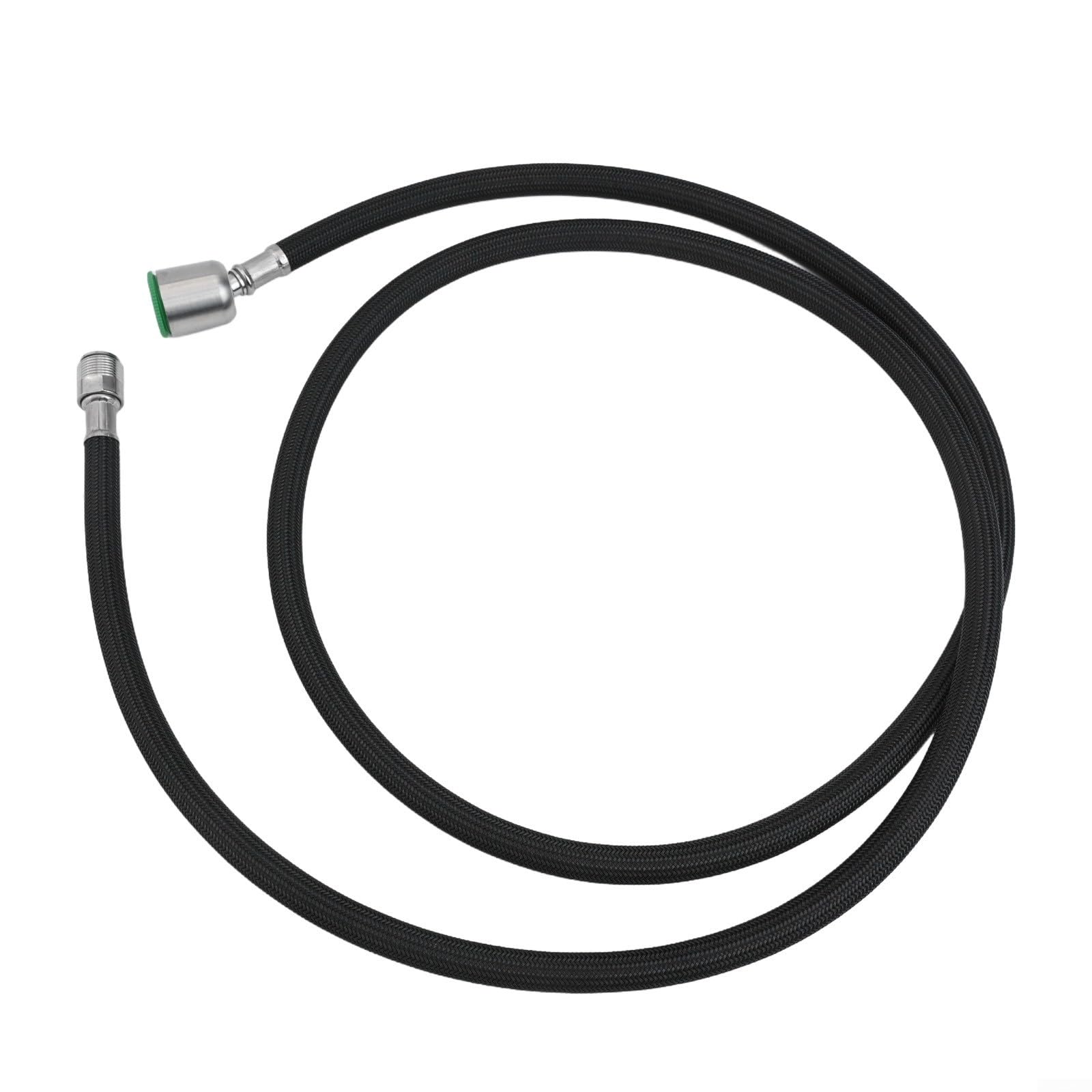 Manguera de repuesto extraíble para grifo de cocina, flexibilidad superior y características de seguridad con tubo interior de gel de sílice y capa exterior de nailon (rosca-negro)