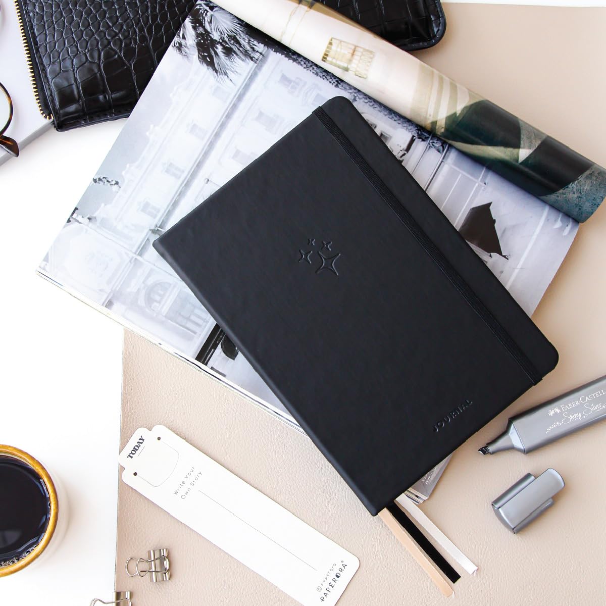 A5 Bullet Journal Noktalı Defter 140 gr. 80 Yaprak Deep Charcoal
