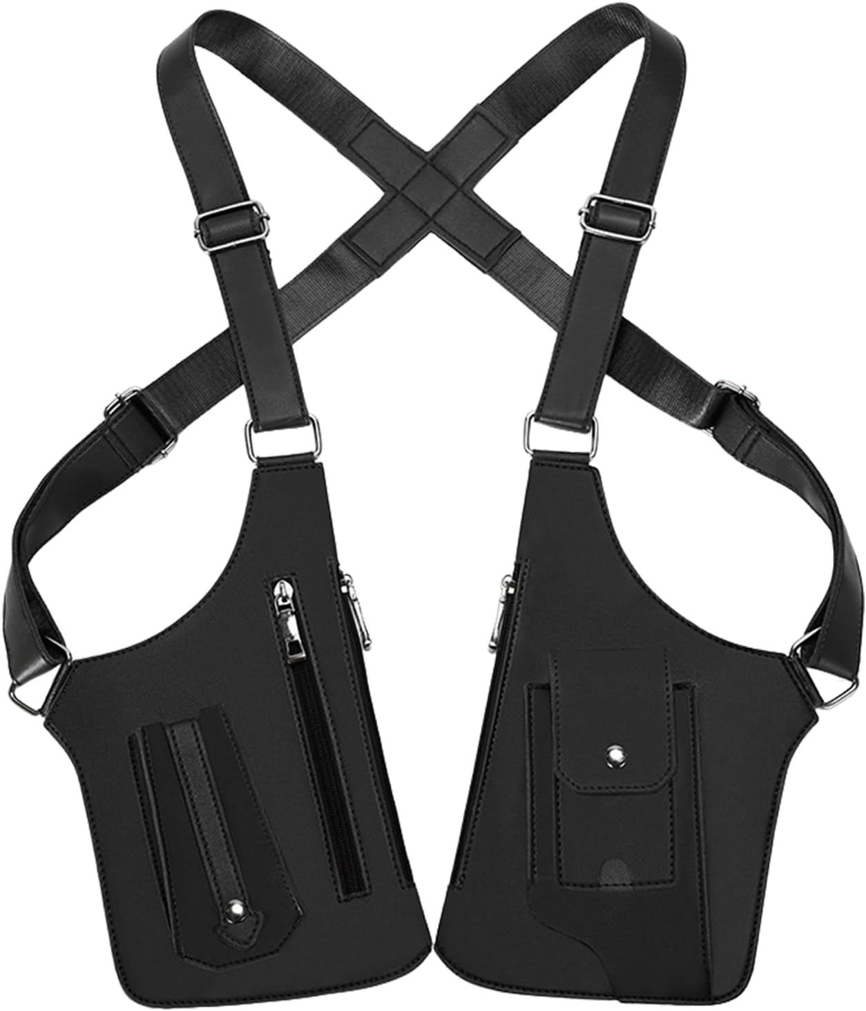 Torba na ramię dla mężczyzn, skórzana torba na ramię, Multi-Pocket Anti-Theft Bag, regulowana torba na ramię, męska, skóra poliuretanowa, B ag dla mężczyzn, wodoodporna na co dzień
