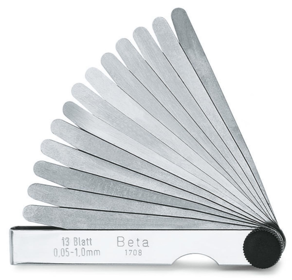 Beta White 17080013 Model 1708/13 Metric Feeler Gauge, 0.05Mm-1Mm