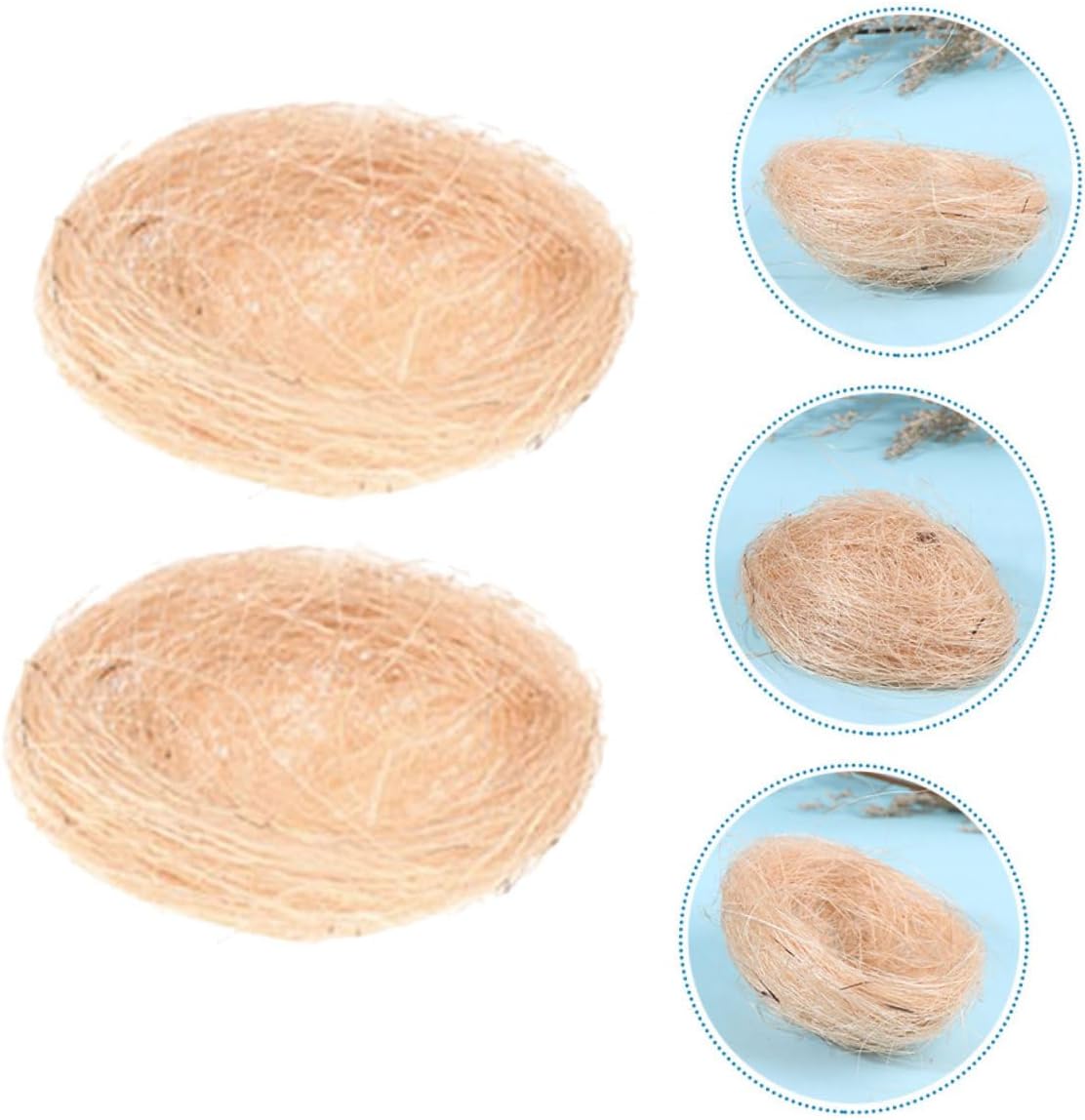 BESPORTBLE 40pcs Decorative Bird Nest Ornament for Home Party Material Bird Breeding Nest for Light Items Holiday Table Decorations Soft