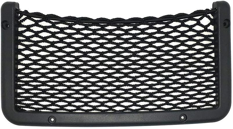Framed Stretch Mesh Net Pocket for Auto, RV, or Home Organization and Storage (4" x 9")