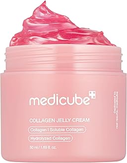 Collagen Jelly Cream- Niacinamide & Freeze-Dried Hydrolyzed Collagen - Boosts skin's barrier hydration and gives 24h Glow & Lifted Look - Korean skincare (1.69 Fl Oz (Pack of 1))
