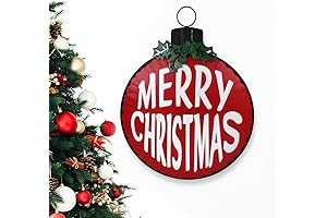 All Chic Retro Christmas Wall Decorations Merry Christmas Sign Wreath Retro Christmas Decorations