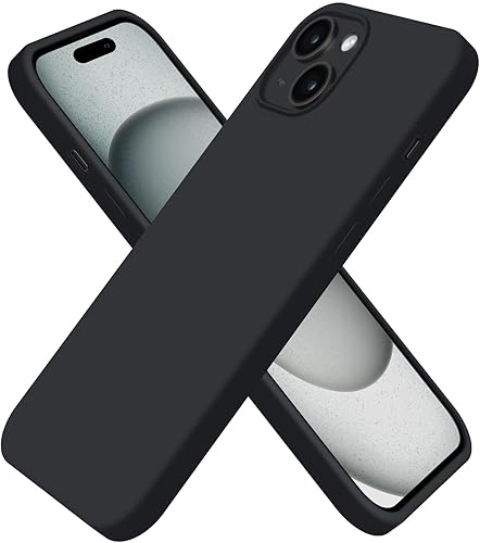 Funda diseñada para iPhone 15, funda de silicona protección contra caídas de grado militar forro de microfibra antiarañazos funda de silicona ultra