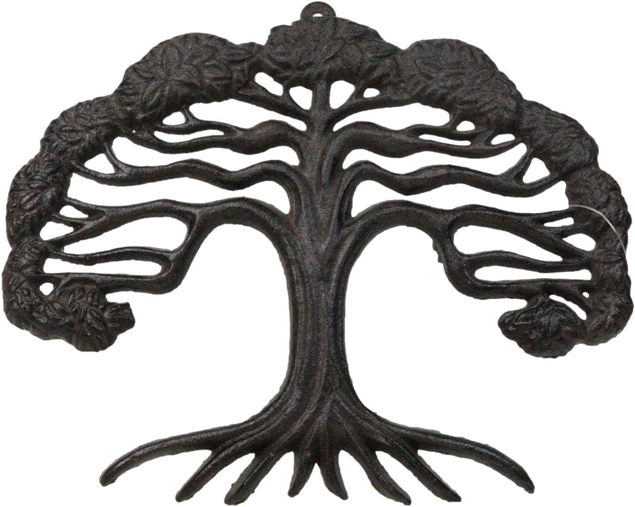 Ebros Gift Cast Iron Celtic Tree of Life With Detailed Denditric Branch And Root Systems Decorative Wall Plaque Sculpture 10" Wide Spiritual Inspirational Botanica Hanging Decor