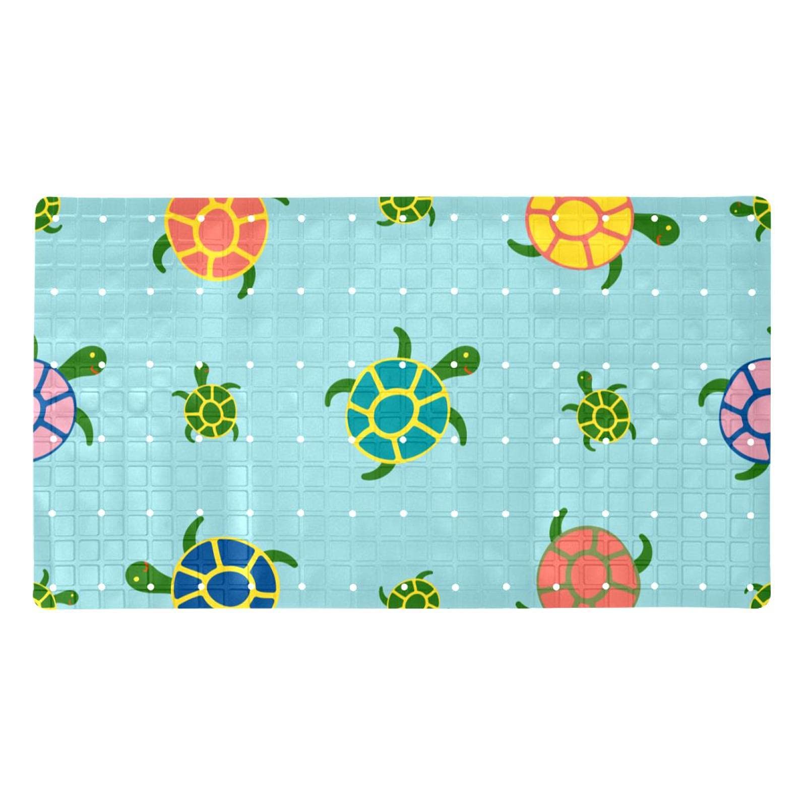 Alfombrillas de baño antideslizantes Bennigiry de 45x27 cm lavables con ventosas para la ducha