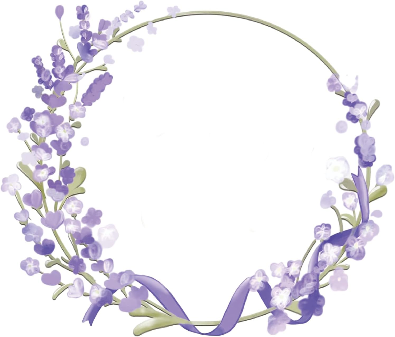 Personalised Custom Stickers Labels for Wedding Favours, Birthday, Business Logo, Customised, Waterproof, Fade-Resistant (Wreath Pattern 17, 76mm)