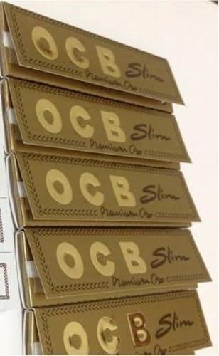 5 OCB GOLD SLIM King Size Papers mit 5 OCB perforiert Filter Spitzen spezielle D