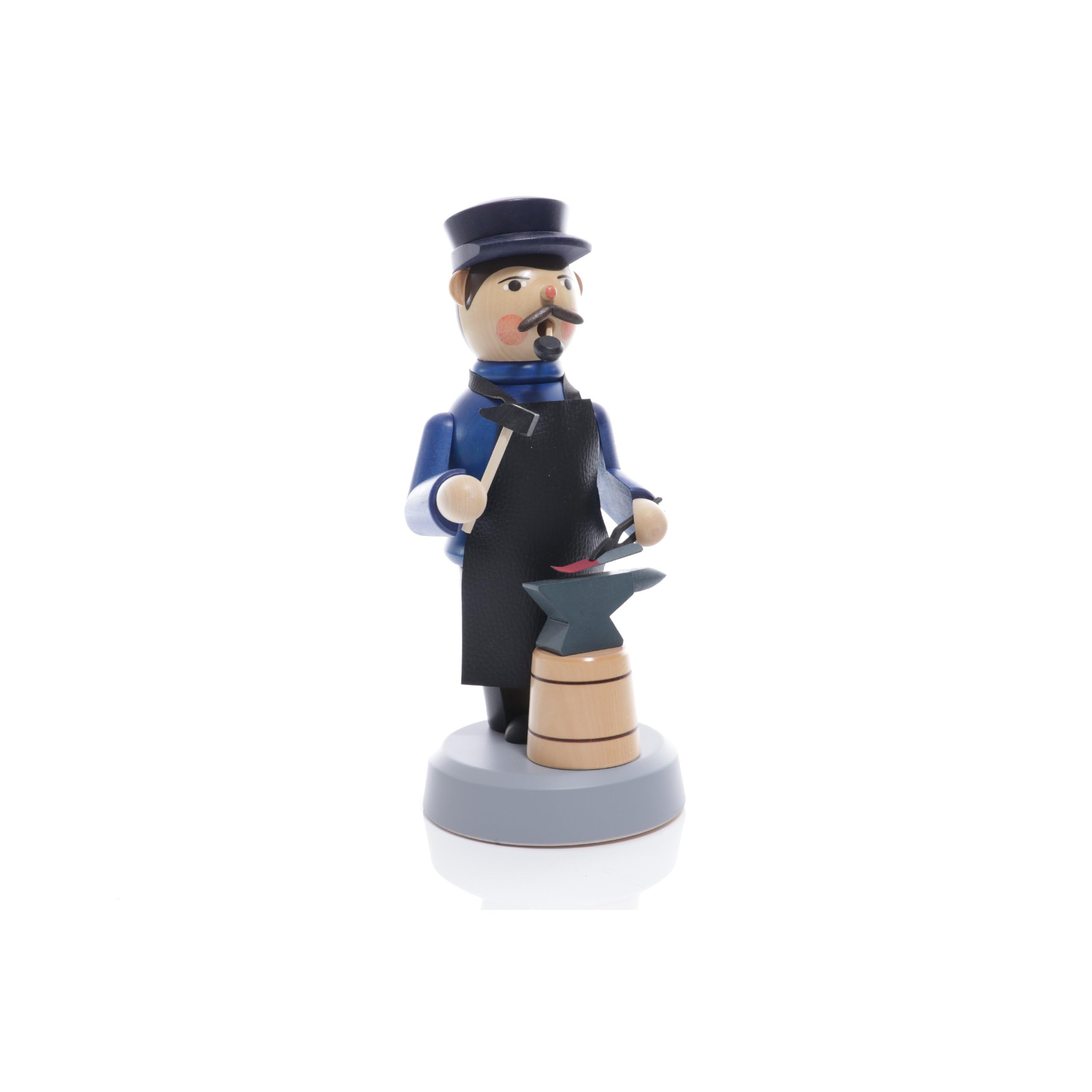 Figurine d'encens forgeron en bois de 30 cm Rudolphs Schatzkiste