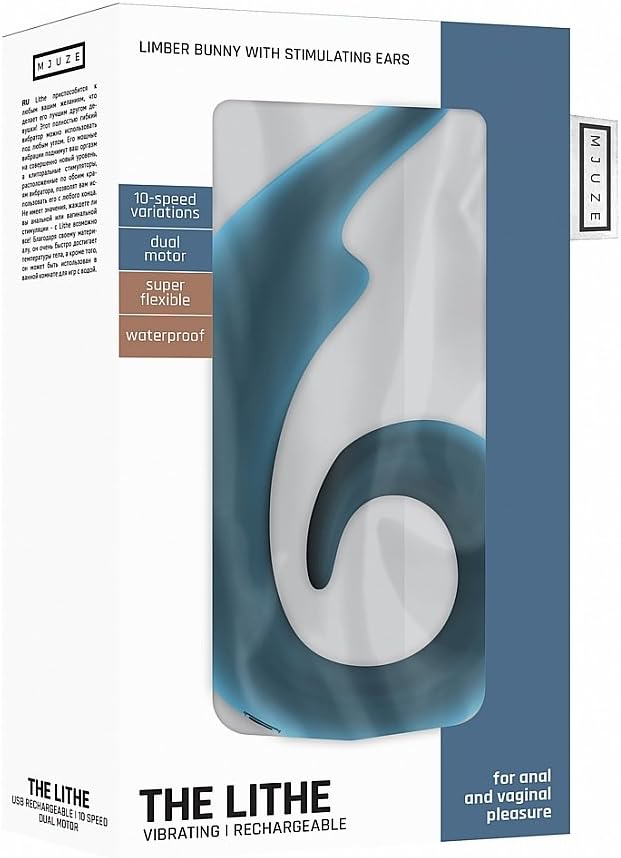 Mjuze Lithe Vibrador en Silicona Superflexible, Color Azul ...