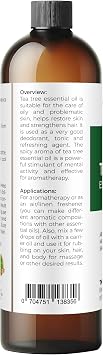 Tea Tree Essential Oil by Velona - 8 Fl Oz | Therapeutic Grade for Aromatherapy Diffuser Undiluted