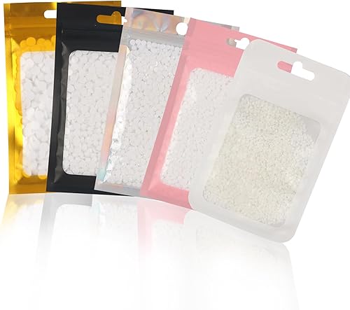 Miniatura 10 de 5 paquetes de diamantes de imitación de resina AB de 0.079, 0.118, 0.118 y 0.236 pulgadas, 5 paquetes de diamantes de imitación blancos de resina AB