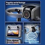 LIANADO 8K Double caméra Drone avec GPS & 5G FPV – Quadcopter pliable avec évitement d'obstacles, 180° Lentille réglable, Moteurs sans brosse, Positionnement optique du flux, Retour à une clé, 360° Flips