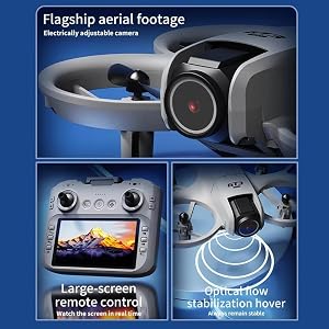 LIANADO 8K Dual Camera Drone with GPS & 5G FPV – Foldable Quadcopter with Obstacle Avoidance, 180° Adjustable Lens, Brushless Motors, Optical Flow Positioning, One-Key Return, 360° Flips
