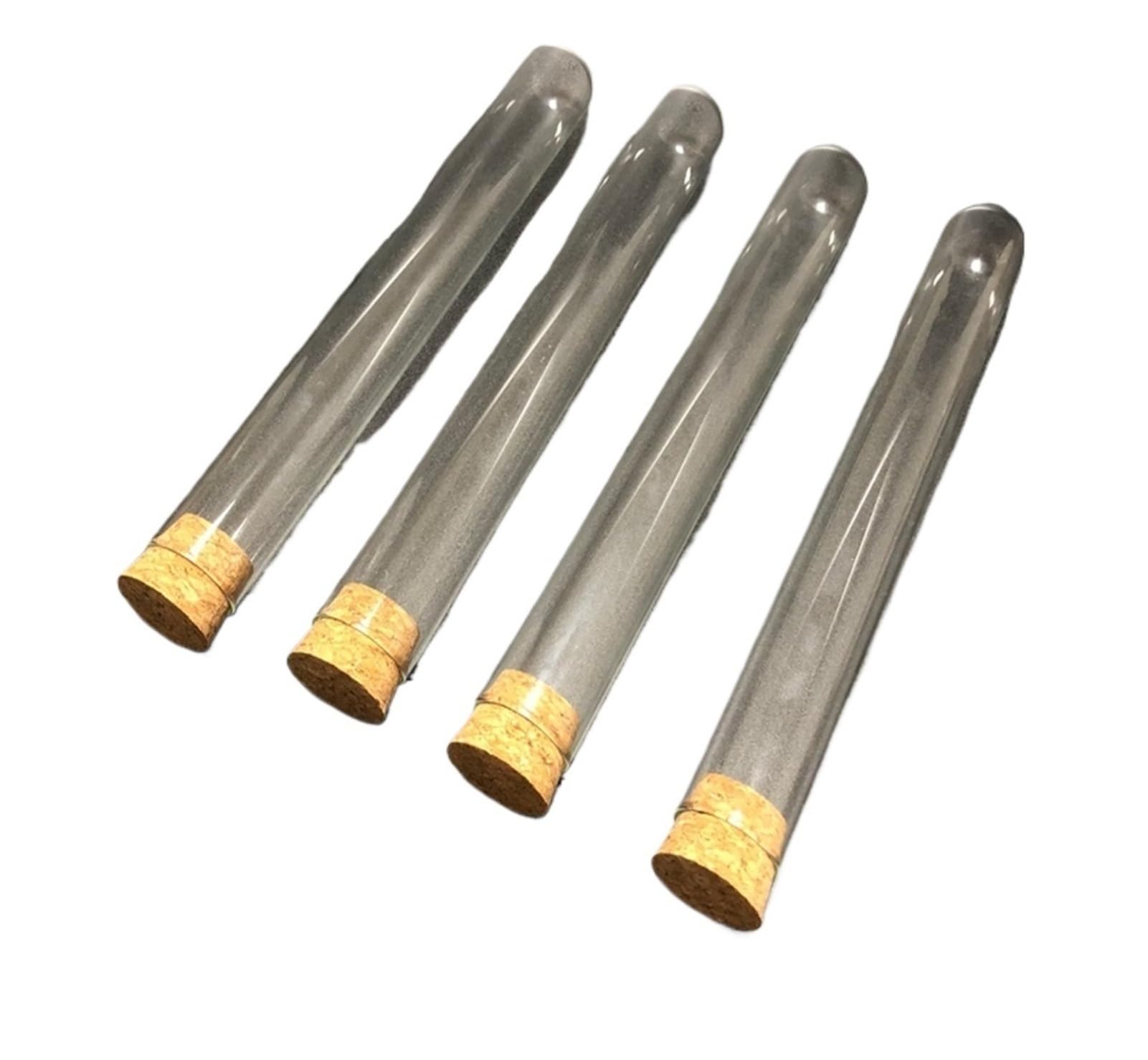 100 stück/packung 12x75mm Labor Rundboden Reagenzglas mit Korken Labor Glaswaren