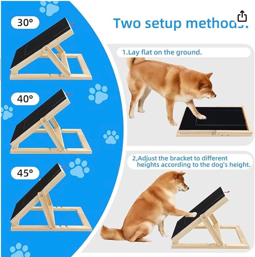 Dog Nail Scratch Board - with Treat Draw- Dog Scratch Pad for Nails – Durable Wooden Nail Filing Board with Treat Drawer (All Breeds, Adjustable) — view 4