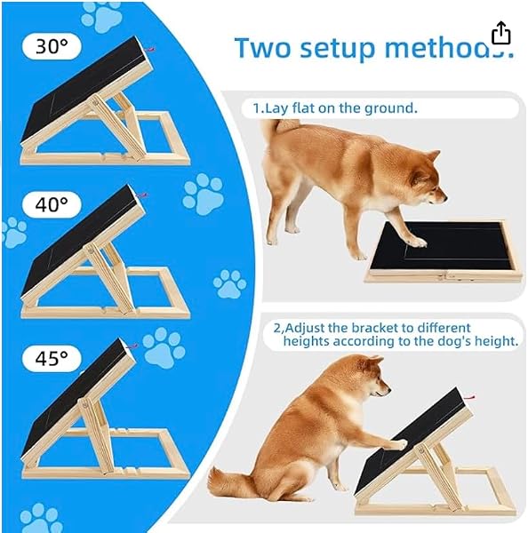 Dog Nail Scratch Board - with Treat Draw- Dog Scratch Pad for Nails – Durable Wooden Nail Filing Board with Treat Drawer (All Breeds, Adjustable) - 4