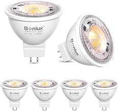 Bonlux GU5.3 LED Bulb 12 V MR16 12 V GU5.3 White Nature 4000 K Reflector Spot Light Bulb LED Bulbs 600LM Equivalent to 60W Halogen 38°Beam Angle Not Dimmable 6 Pieces