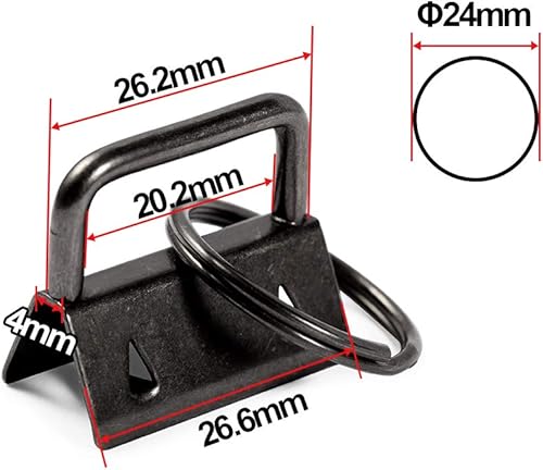 Vista 113 de SPEEDWOX Accesorios para llavero con anillo dividido, juego de correas para manualidades