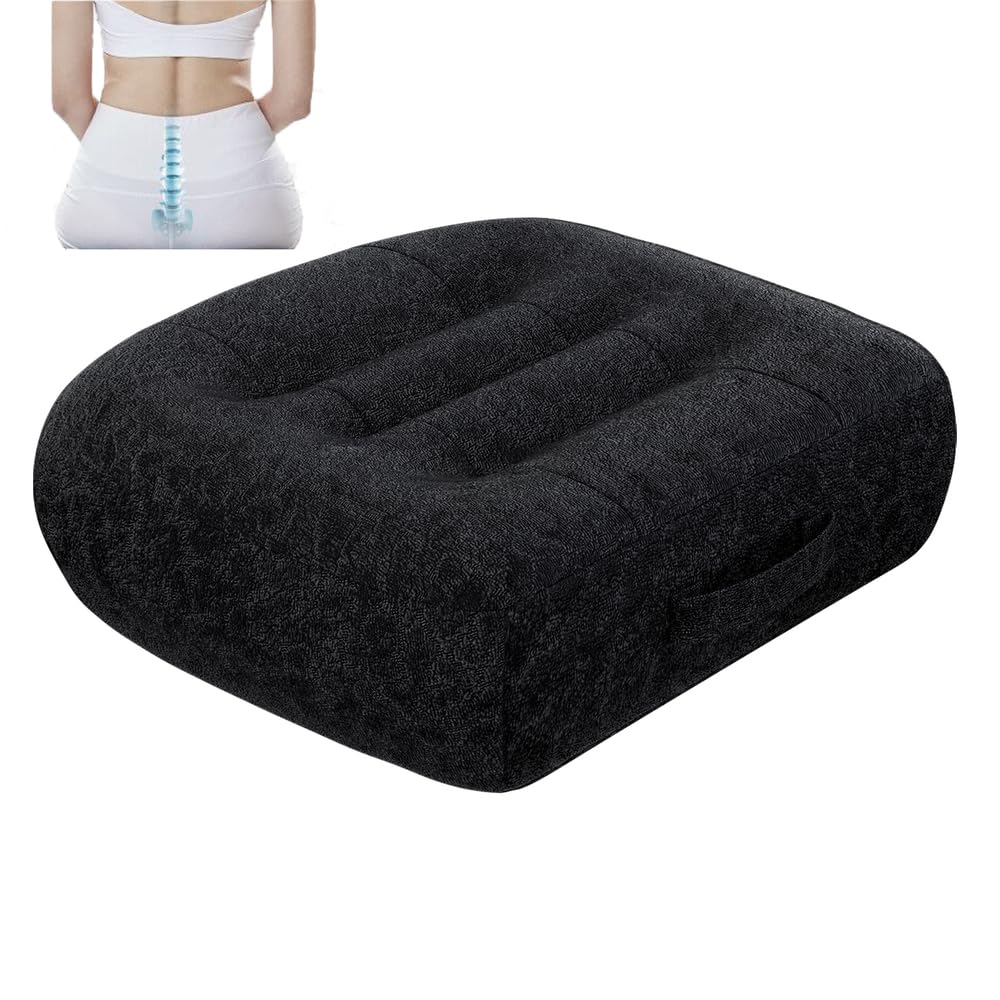 Podwyższenie siedzenia dla dorosłych w samochodzie / podwyższenie siedzenia dla kierowcy/poduszka na siedzenie kierowcy/materiał pluszowy, 40 x 4,7 cm, ergonomiczna poduszka do siedzenia