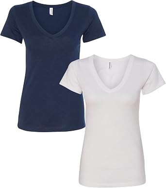 Clementine Apparel Womens Casual T Shirt Comfy Short Sleeve Pull Over Basic V Neck Top Tee 6640
