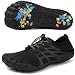 Unisex Zapatos Descalzos Hombre Mujer Zapatos de Agua Hombres Mujeres Barefoot Zapatillas Outdoor Secado Rápido Surf Calzado para Yoga Playa Transpirable Ligero y Antideslizante(Negro 37EU)