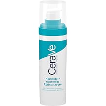 cerave skin-renewing retinol serum face serum for even skin and cleared up pimples with ceramides and niacinamide 1 x 30 ml