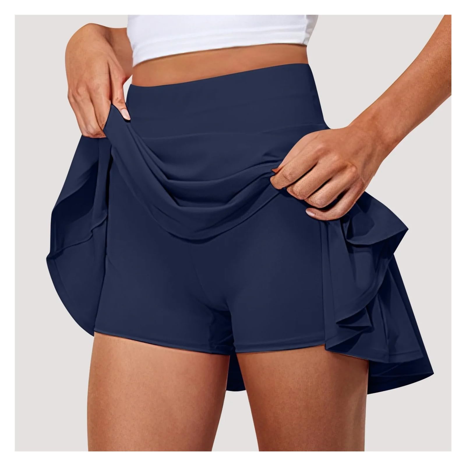 Gonna da Tennis Gonne Corte estive da Donna Sprint Fitness, Foderate ad Asciugatura Rapida, a Vita Alta, minigonne, Pantaloncini