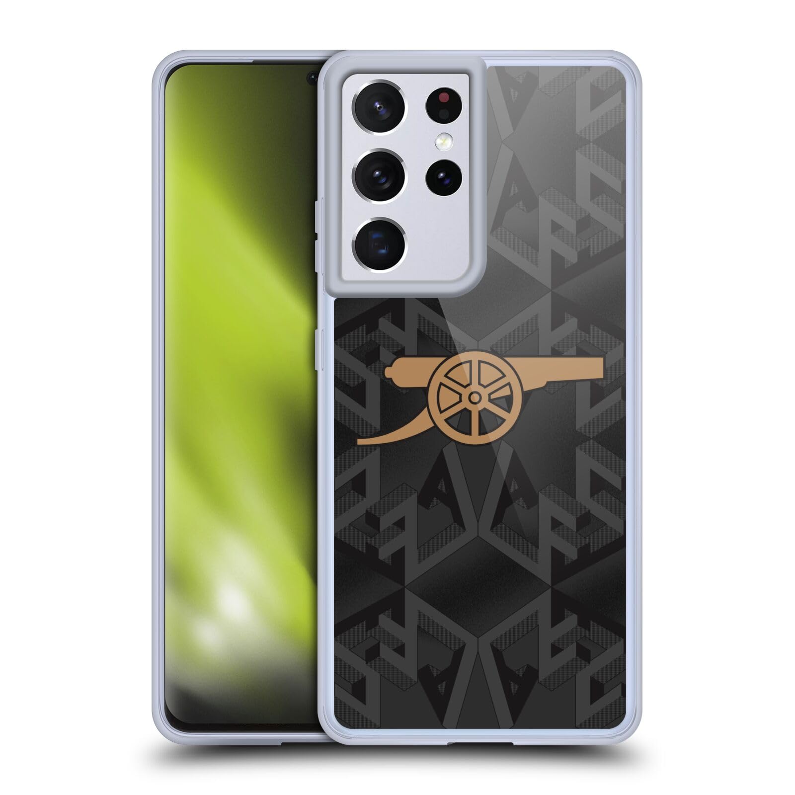 Head Case Designs Officially Licensed Arsenal FC Away 2022/23 Crest Kit Gel Case [Military Grade Protection] Compatible with Samsung Galaxy S21 Ultra 5G and Compatible with MagSafe — image 1