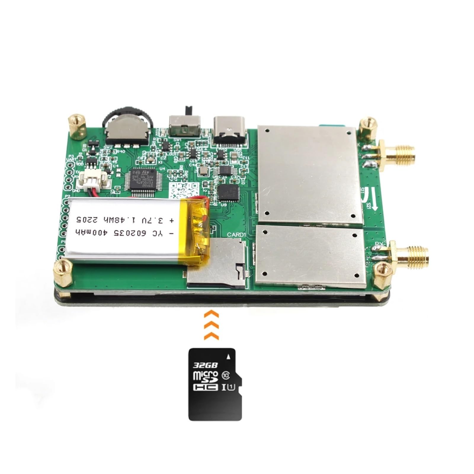 Analizador de antena con monitor TFT de 2,8 pulgadas, MF, HF, VHF y UHF, analizador de red vectorial con ranura for tarjeta SD, USB 5 V, 120 mA for fase VSWR