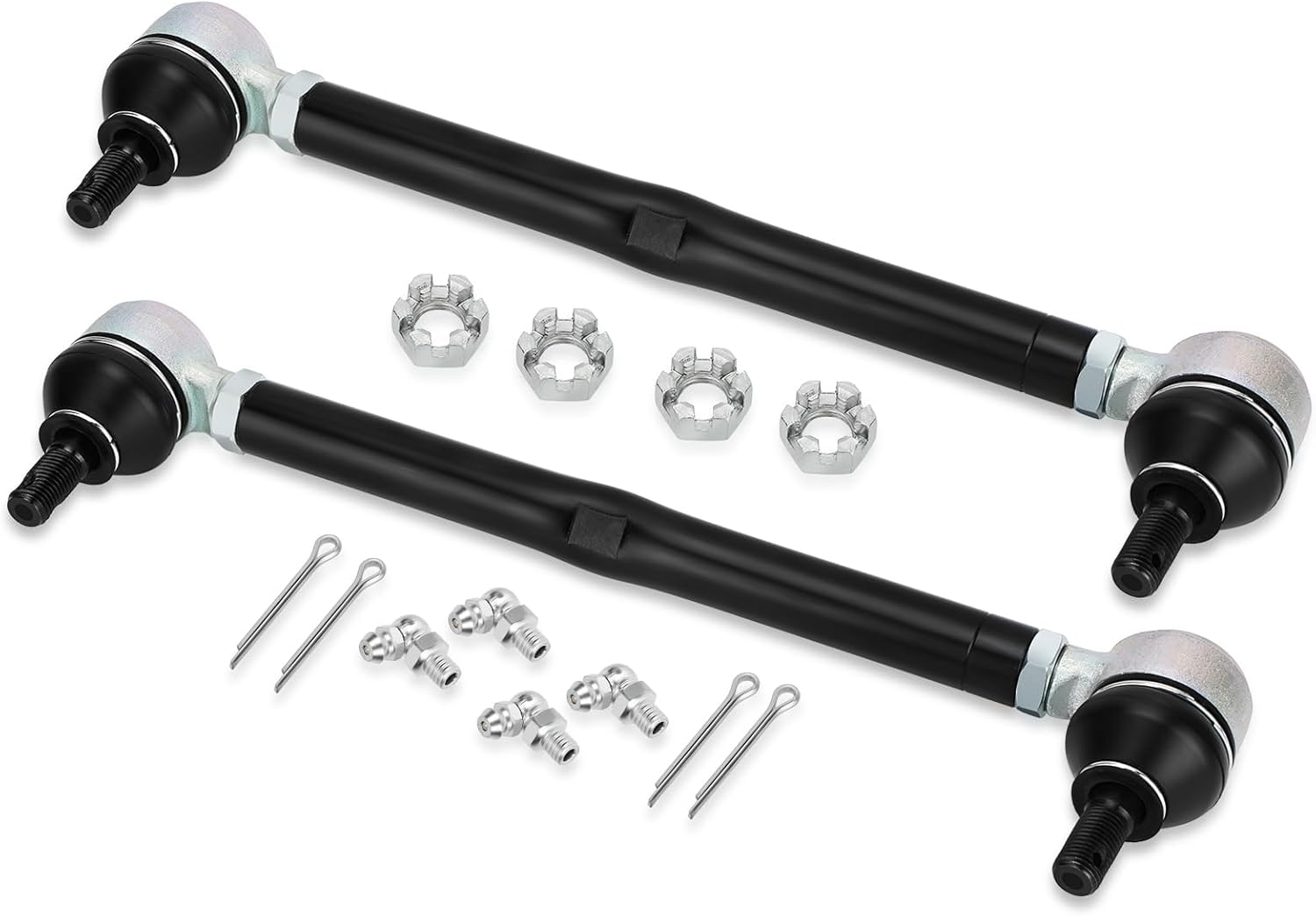 M MATI 2Pcs Golf Steering Tie Rod End & Shaft Kit for EZ-GO TXT/Medalist/Marathon Golf Carts Gas & Electric 1994.5-2001.5 70074-G01 70074-G02