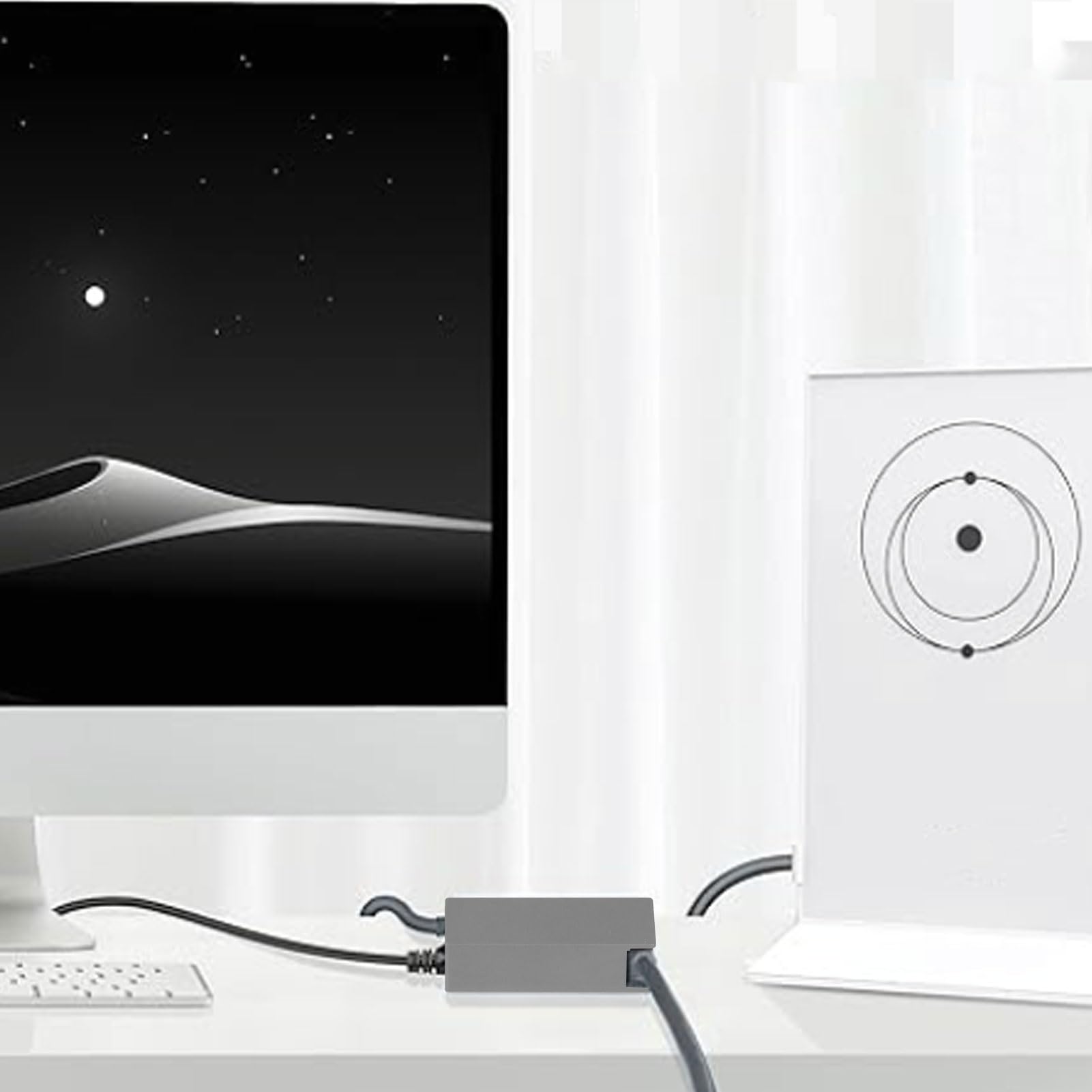 Xiuganpo Ethernet Adapter gen 2 for V2 Rectangular Satellite Internet,Rubber, Red Copper Material Ethernet Adapter V2 for Wired External Network Fast and Stable Connection