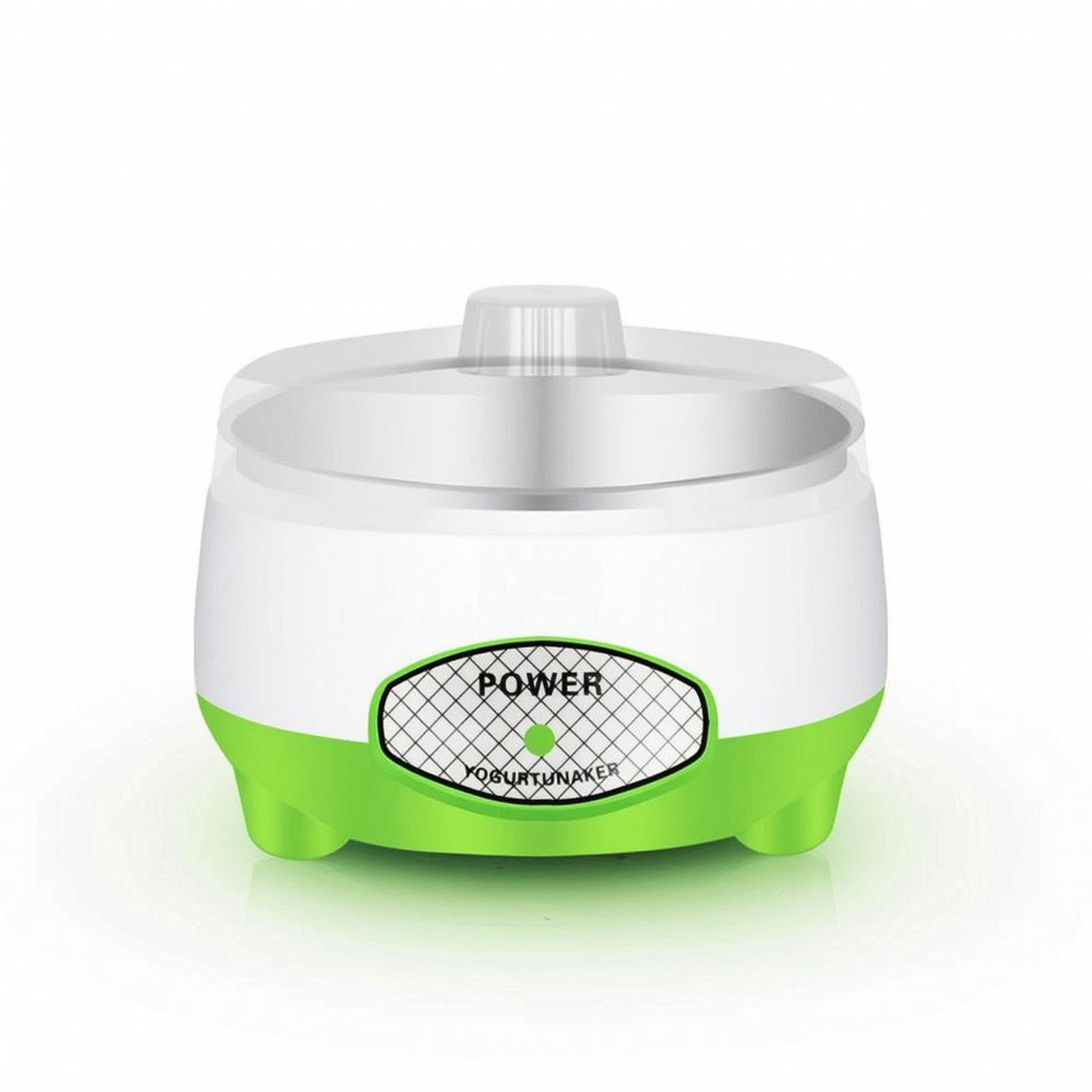 Automatic Yogurt Maker DIY Yogurt Maker with Transparen | Automatic Yogurt Maker DIY with Transparent Lid Compact Appliance for Beginners Families Kitchen Home Green Eu Plug Stainless-image-35