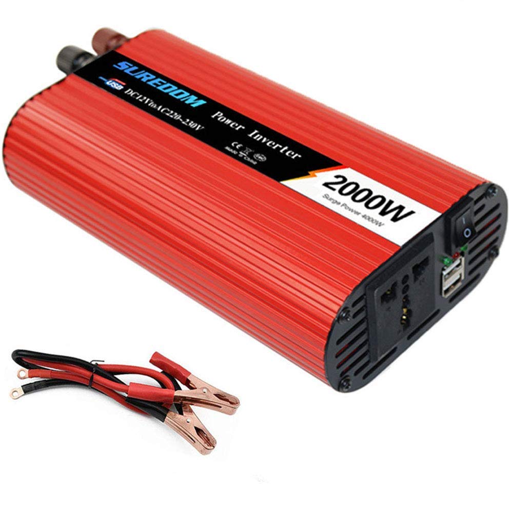 Onduleur de voiture 2000W convertisseur de tension 12V 220V