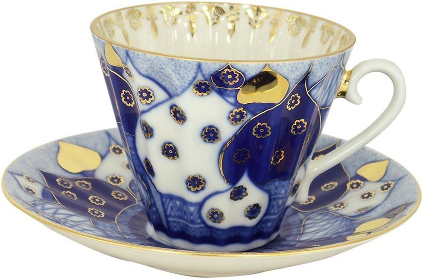 Lomonosov Porcelain Set Orthodox Church Bells 2pc Cup and Saucer 7.95 oz/235 ml