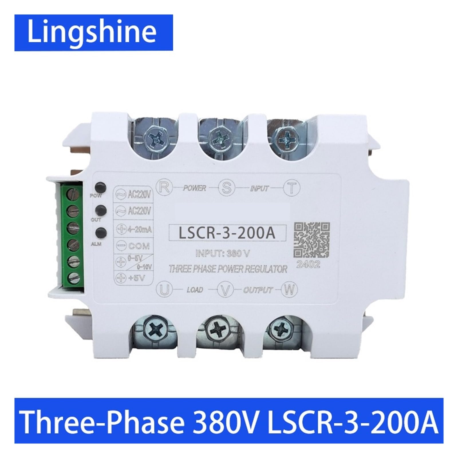 Jednofazowy trójfazowy regulator napięcia półprzewodnikowego AC 10A-200A Regulacja mocy termostatu 4-20MA(Y-150 radiat)