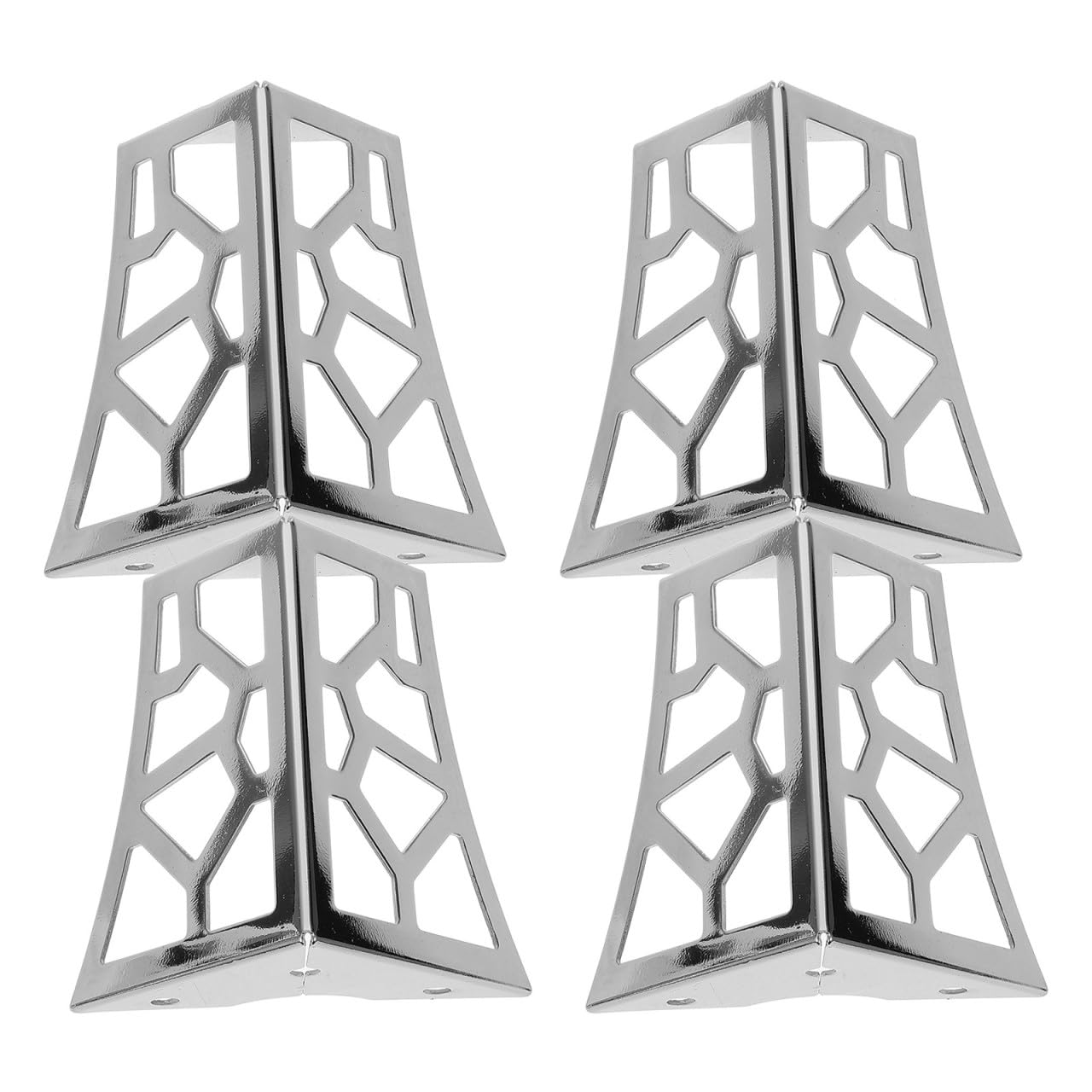Patas metálicas cromadas con diseño hueco para renovar tus muebles de salón