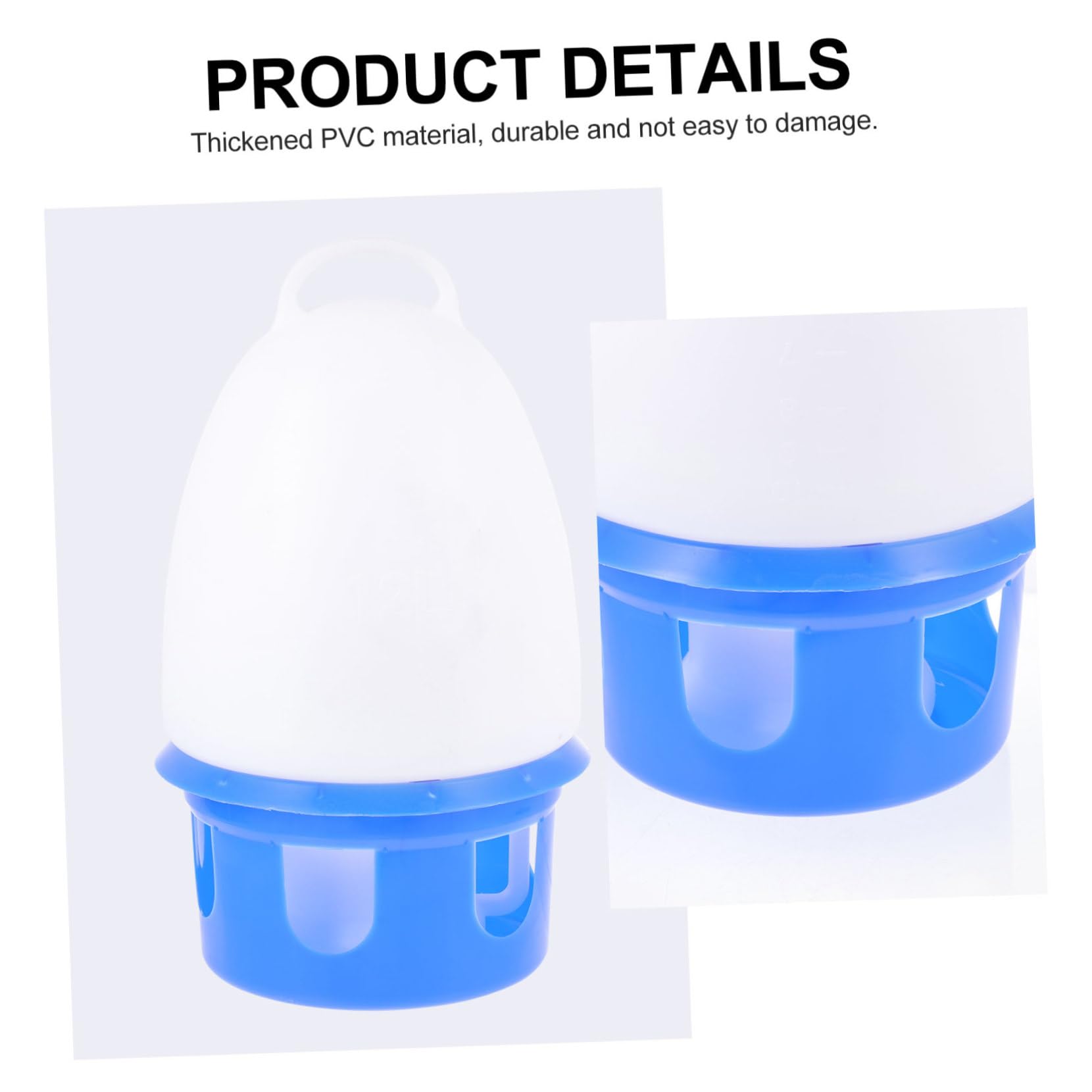 Bebedero Automático para Palomas Portátil de PVC Azul, Redondo | Extraíble y Desmontable, Diseño Resistente, para Aves y Palomas, Uso Doméstico