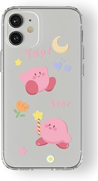 Multitronic iPhone 12 ile Uyumlu Kirby Tasar m Bask l   effaf K l f