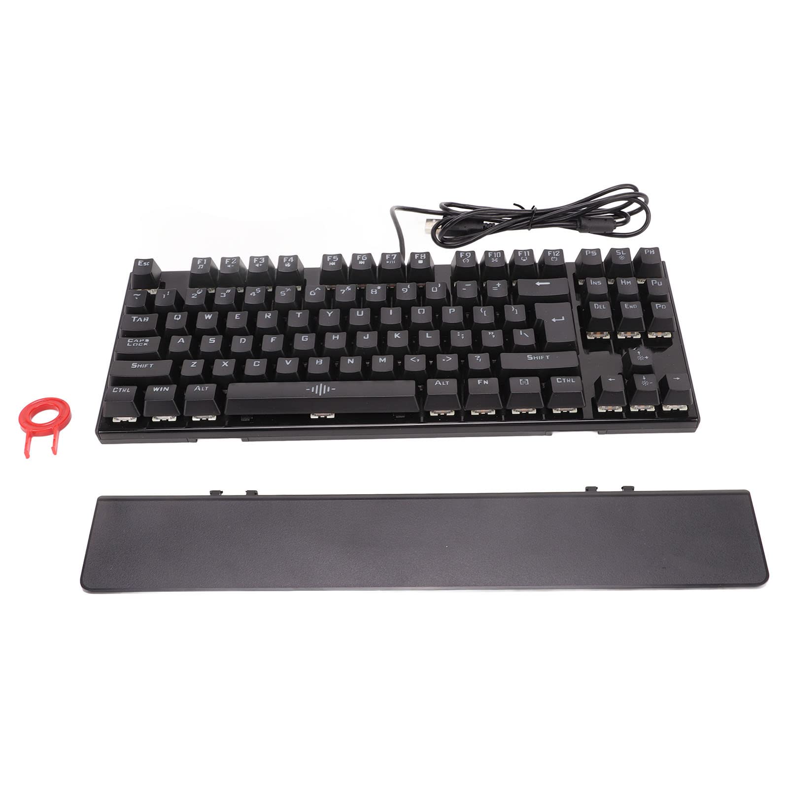 Aramox Clavier Mécanique 87 Touches, Interrupteurs Bleus, Rétroéclairage